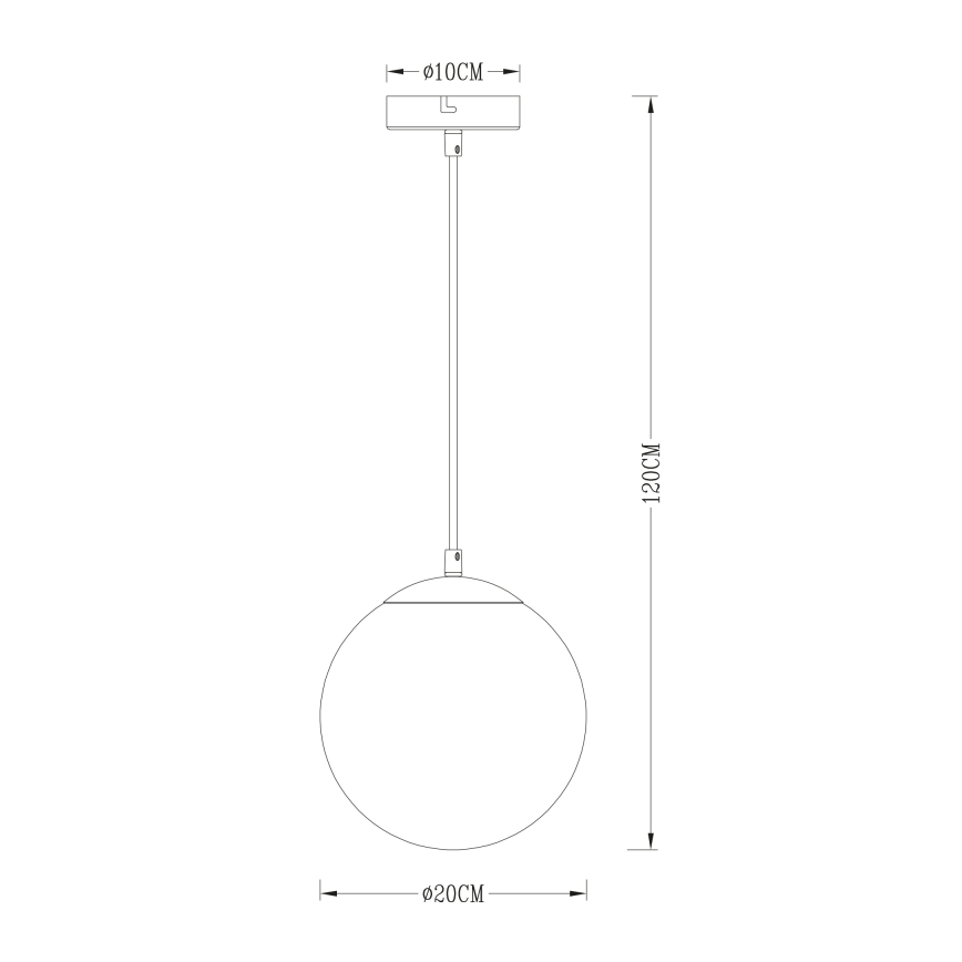 Globo - Пендел 1xE27/40W/230V Ø 20 см