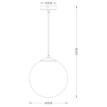 Globo - Пендел 1xE27/40W/230V Ø 25 см