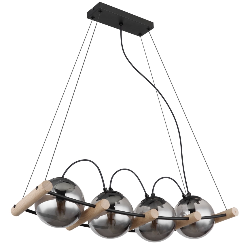 Globo - Пендел 4xE14/15W/230V каучуково дърво