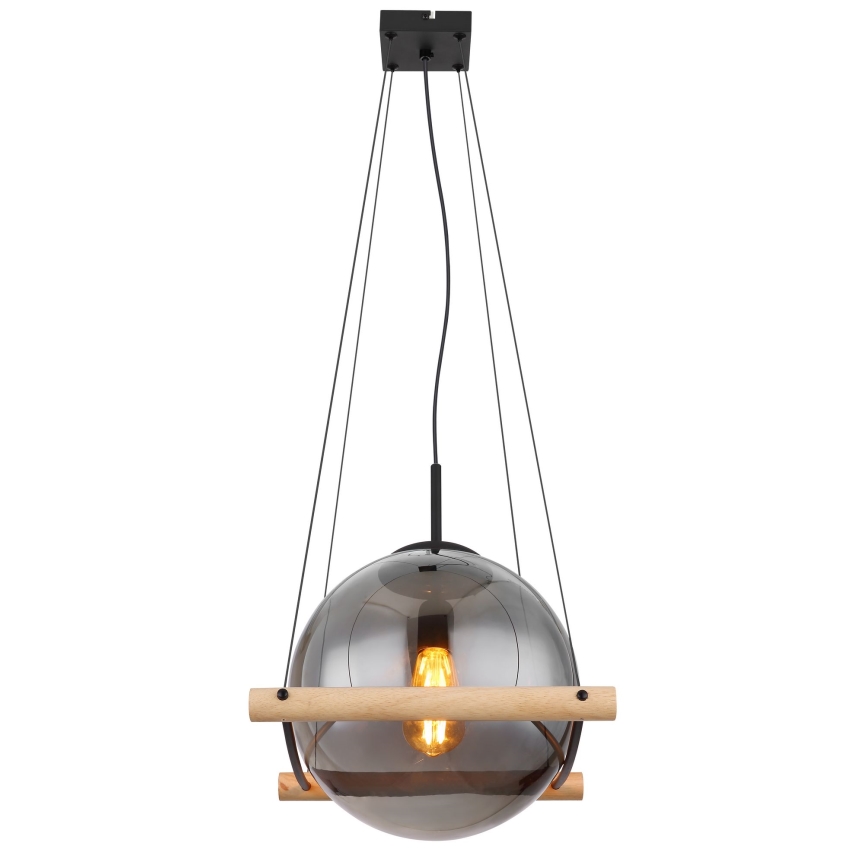 Globo - Пендел 1xE27/15W/230V каучуково дърво