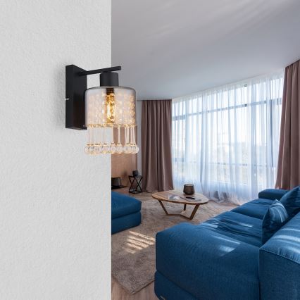 Globo - Аплик 1xE27/60W/230V черен