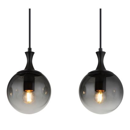 Globo - Пендел 4xE27/10W/230V черен