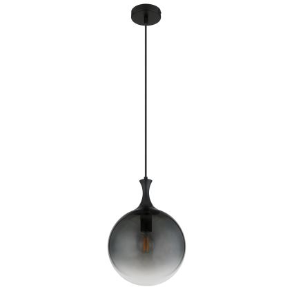 Globo - Пендел 1xE27/10W/230V Ø 25 см черен