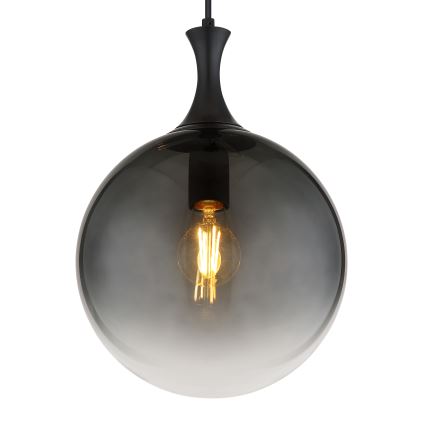 Globo - Пендел 1xE27/10W/230V Ø 25 см черен