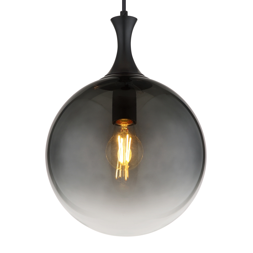 Globo - Пендел 1xE27/10W/230V Ø 25 см черен
