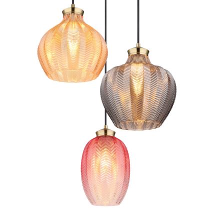 Globo - Полилей на кабел 3xE27/60W/230V Ø 45 см