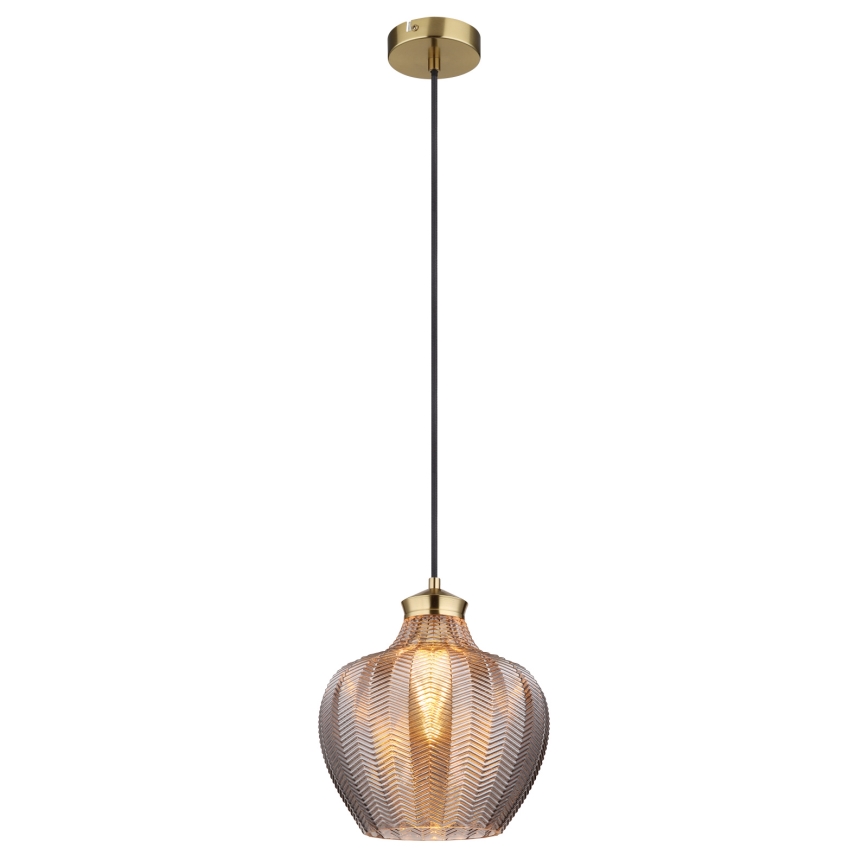 Globo - Пендел на кабел 1xE27/60W/230V Ø 22 см опушен