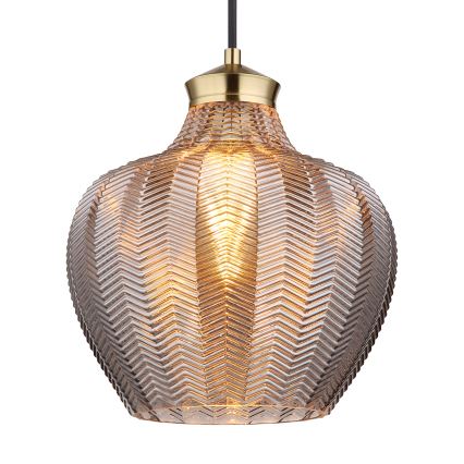 Globo - Пендел на кабел 1xE27/60W/230V Ø 22 см опушен