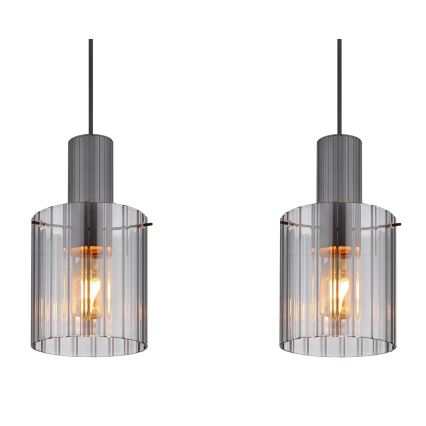 Globo - Пендел 3xE27/40W/230V сив