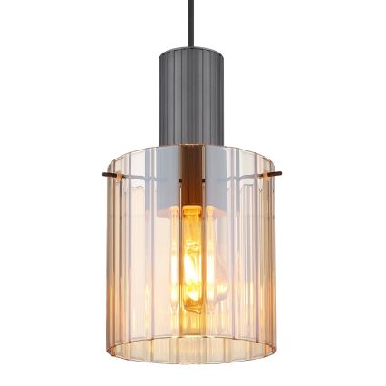 Globo - Пендел 1xE27/40W/230V Ø 18 см кафяв
