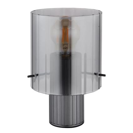 Globo - Настолна лампа 1xE27/40W/230V Ø 14 см сив