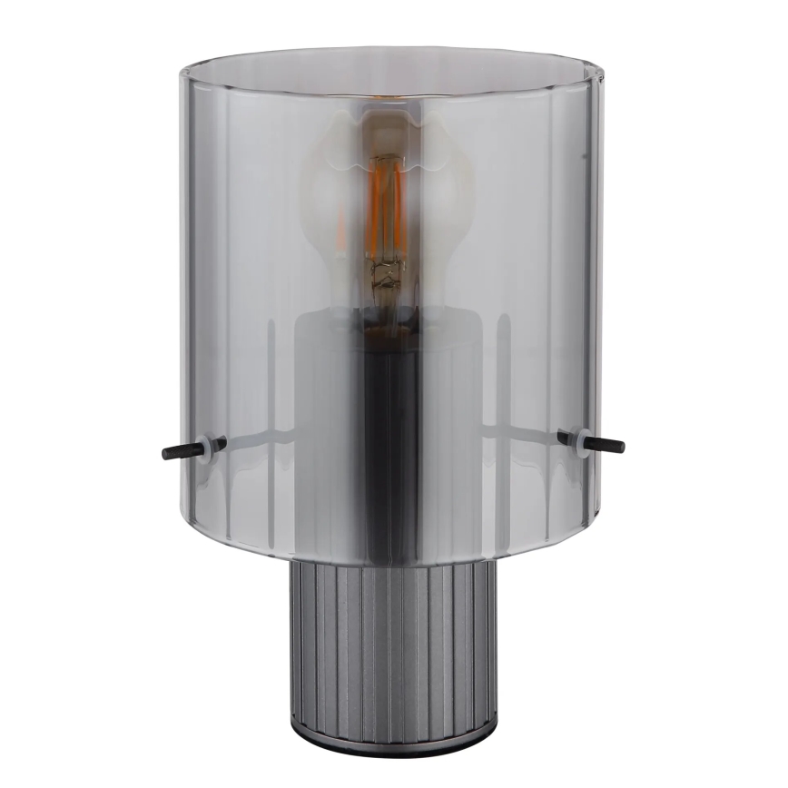 Globo - Настолна лампа 1xE27/40W/230V Ø 14 см сив