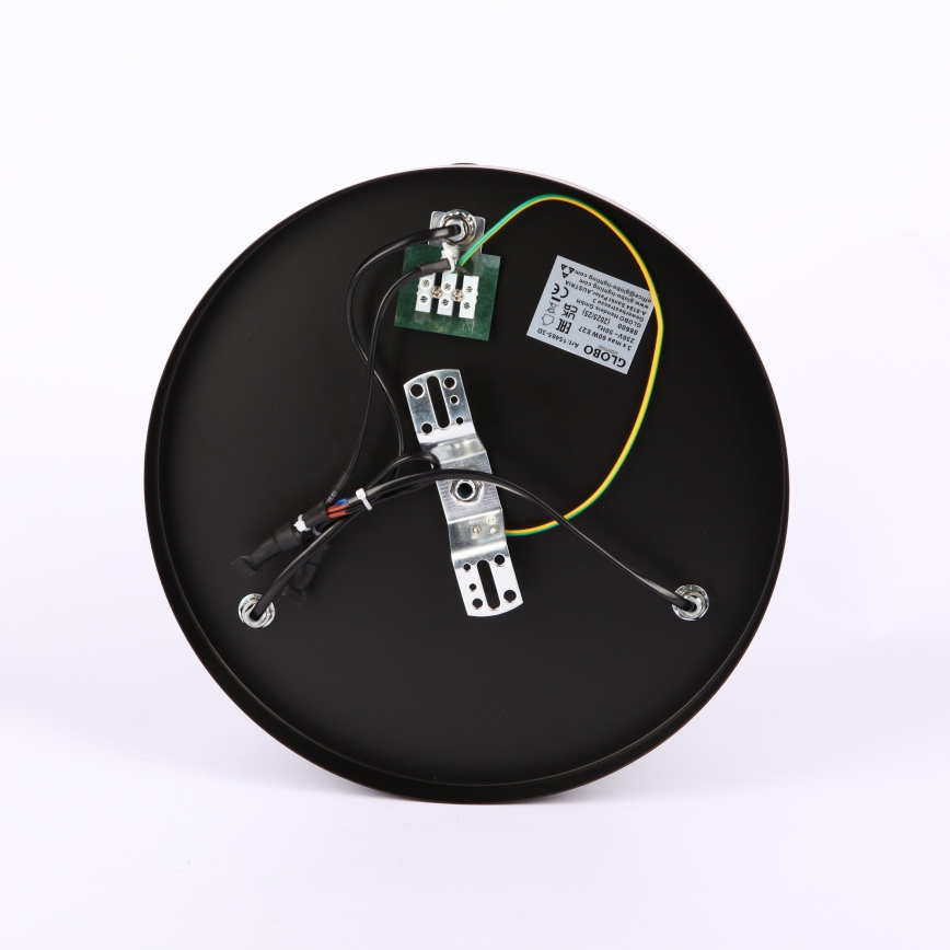 Globo - Полилей за повърхностен монтаж 3xE27/40W/230V Ø 40,5 см черен