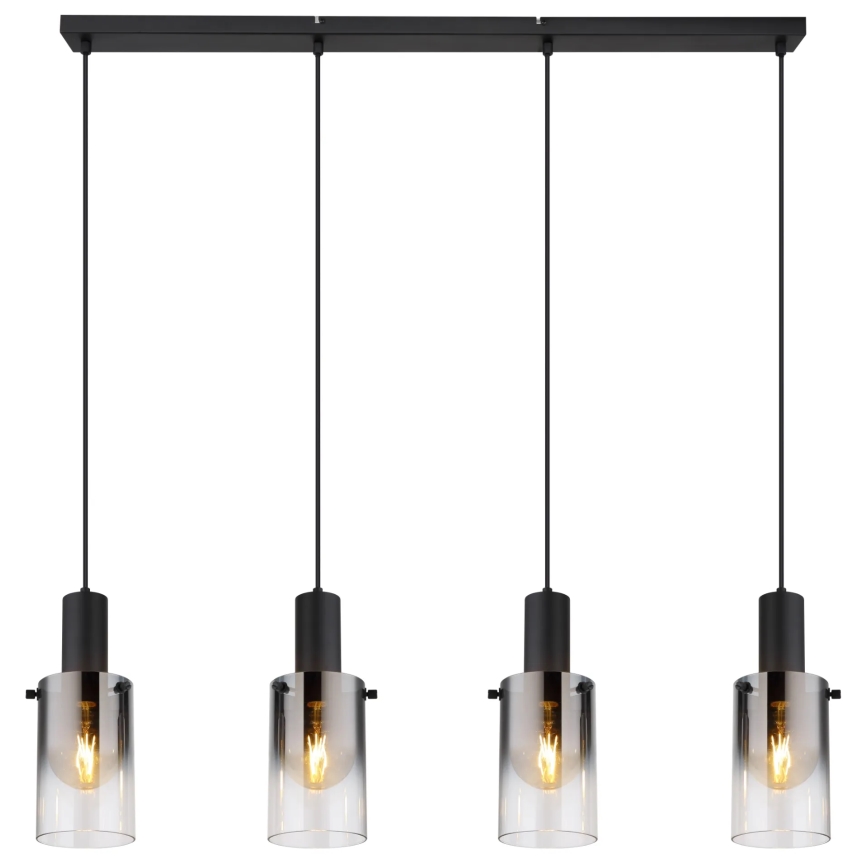 Globo - Пендел 4xE27/40W/230V черен