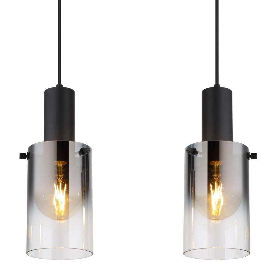 Globo - Пендел 4xE27/40W/230V черен