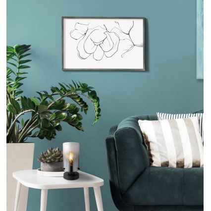 Globo - Настолна лампа 1xE27/40W/230V Ø 12,5 см черен