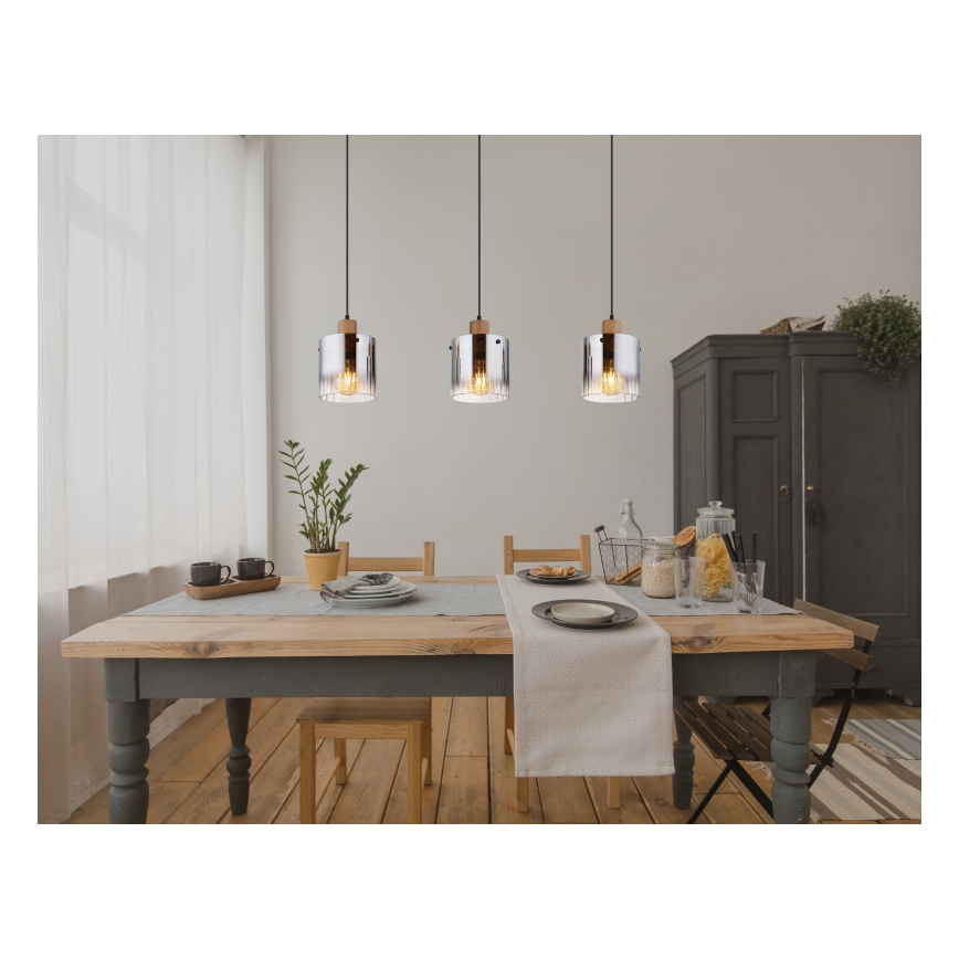 Globo - Полилей на кабел 3xE27/60W/230V