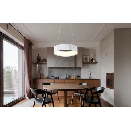 Globo - LED полилей на кабел LED/45W/230V 2700/4000/6000K Ø 46 см бял