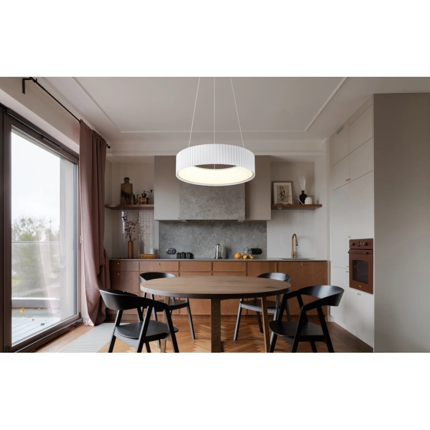 Globo - LED полилей на кабел LED/45W/230V 2700/4000/6000K Ø 46 см бял