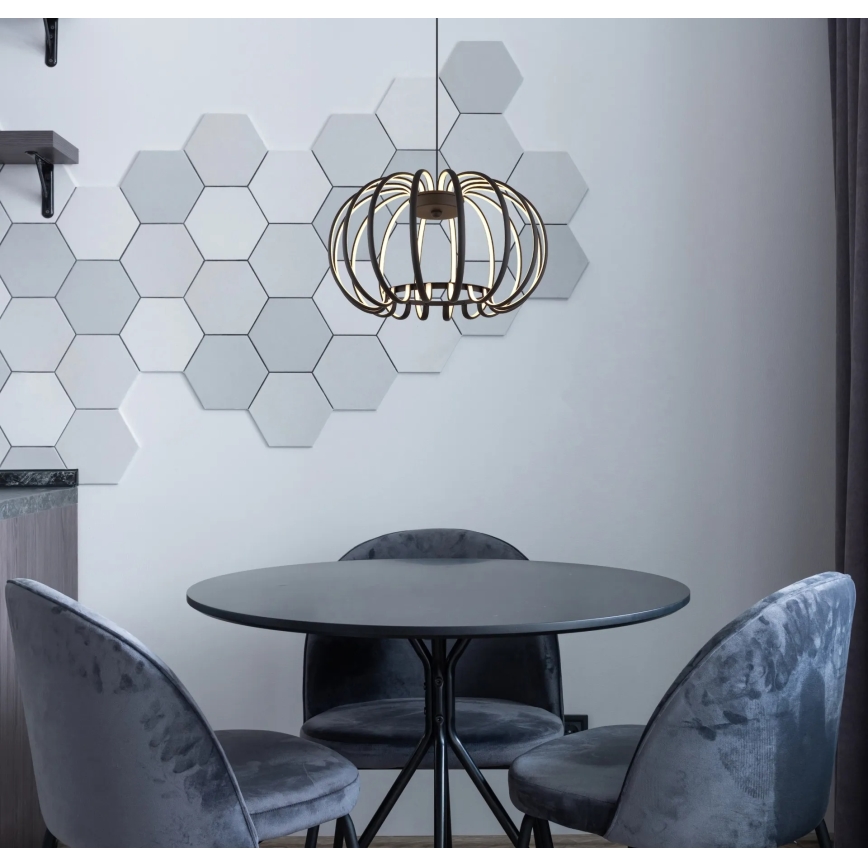 Globo - LED димируема висяща лампа на кабел LED/40W/230V 3000K черна