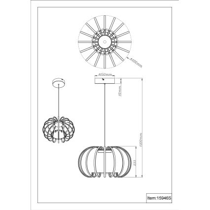 Globo - Димируема LED висяща лампа на кабел LED/40W/230V 3000K