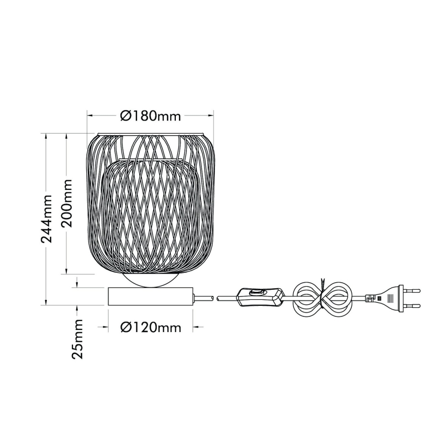 Globo - Настолна лампа 1xE27/40W/230V