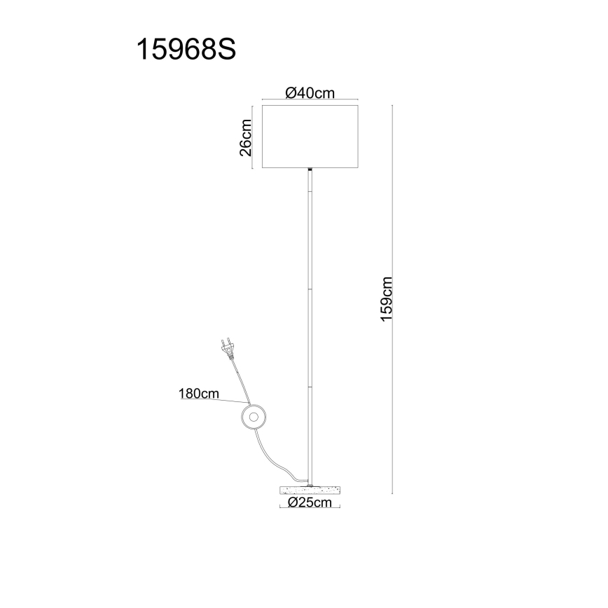 Globo - Подова лампа 1xE27/60W/230V