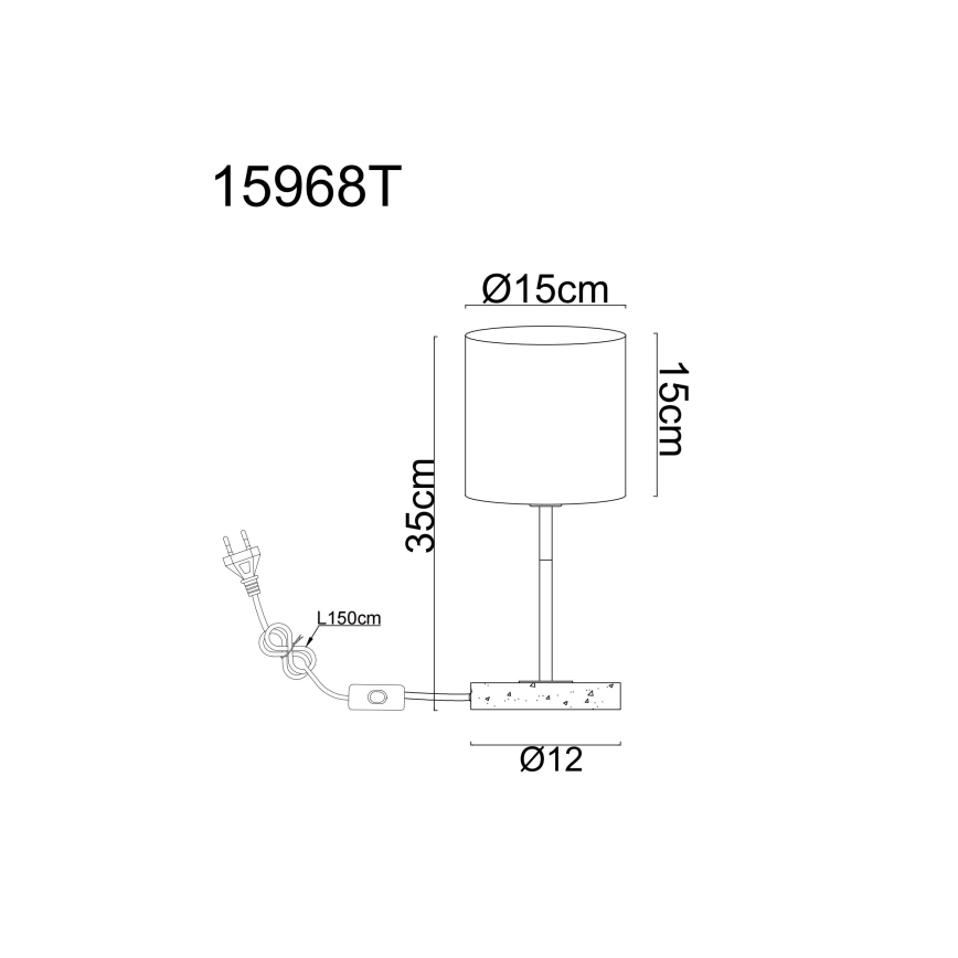 Globo - Настолна лампа 1xE14/40W/230V