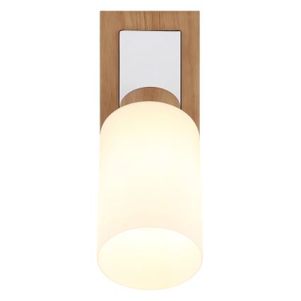 Globo - Настенно спот осветително тяло 1xE27/60W/230V дъб/бял