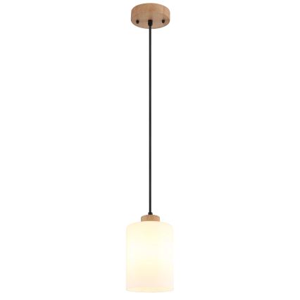 Globo - Полилей на кабел 1xE27/60W/230V дъб/бял