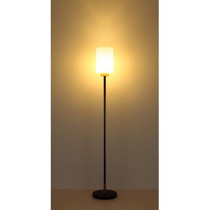 Globo - Подова лампа 1xE27/60W/230V черна/бяла