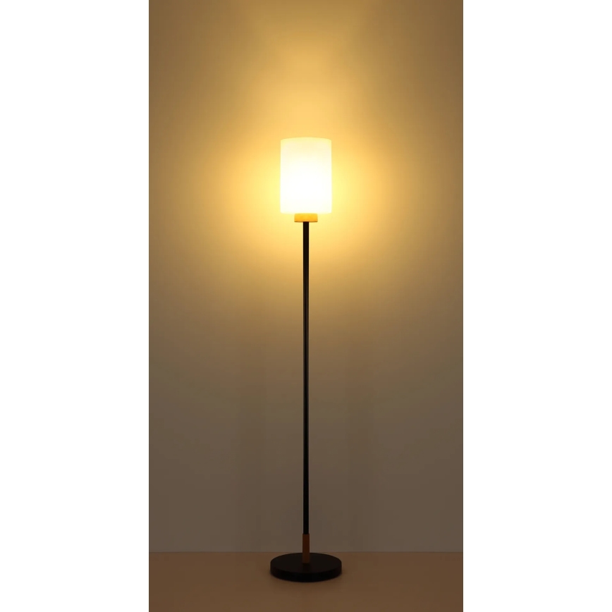 Globo - Подова лампа 1xE27/60W/230V черна/бяла
