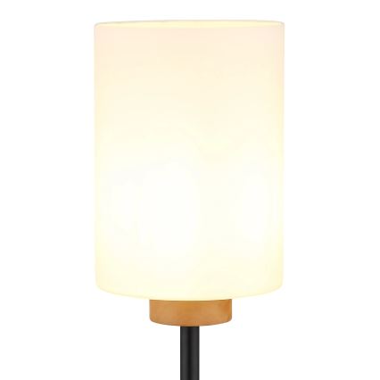 Globo - Подова лампа 1xE27/60W/230V черна/бяла