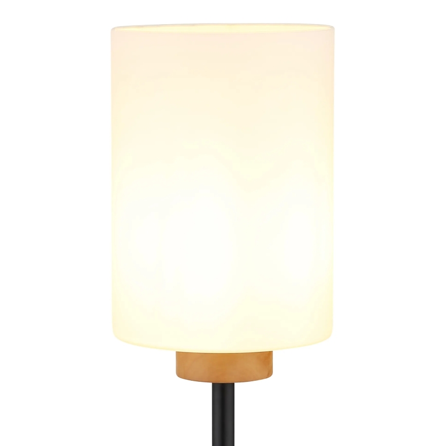 Globo - Подова лампа 1xE27/60W/230V черна/бяла
