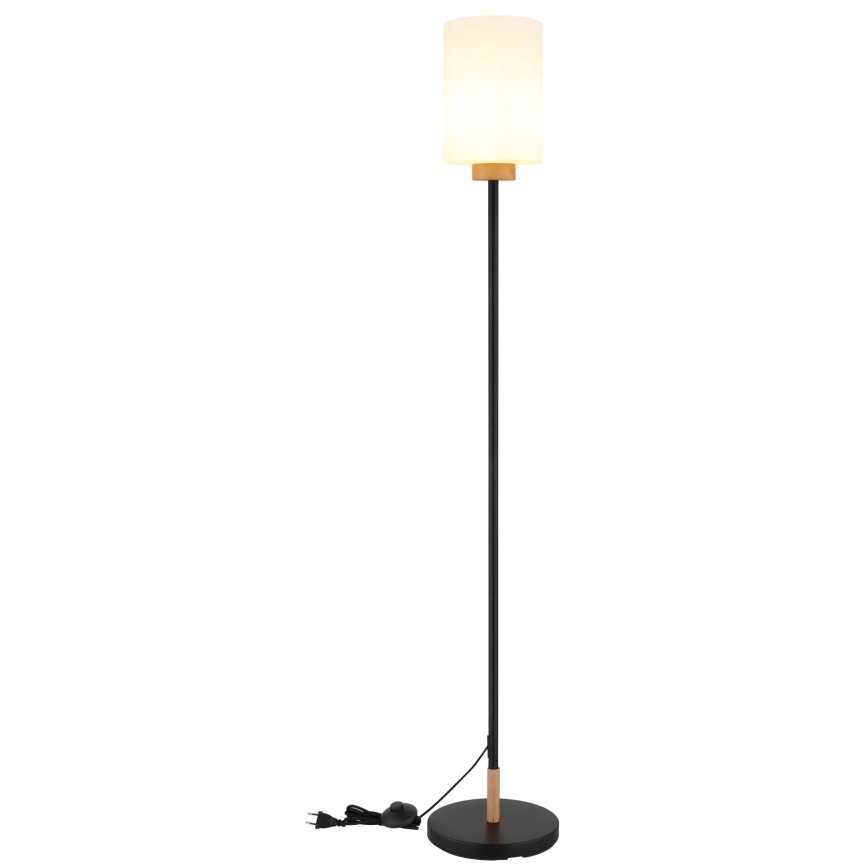 Globo - Подова лампа 1xE27/60W/230V черна/бяла