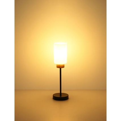 Globo - Настолна лампа 1xE27/60W/230V черна/бяла