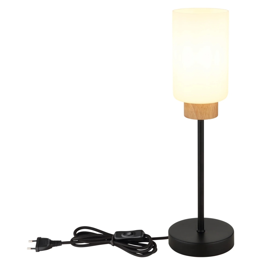 Globo - Настолна лампа 1xE27/60W/230V черна/бяла