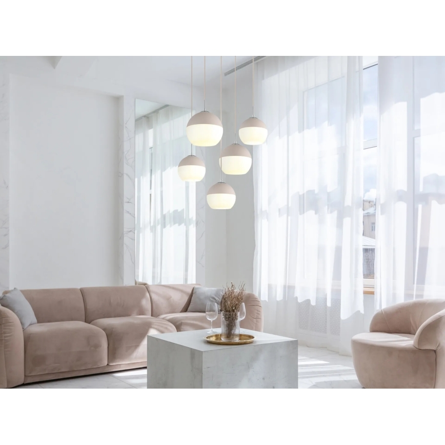 Globo - Полилей с кабел 5xE27/60W/230V