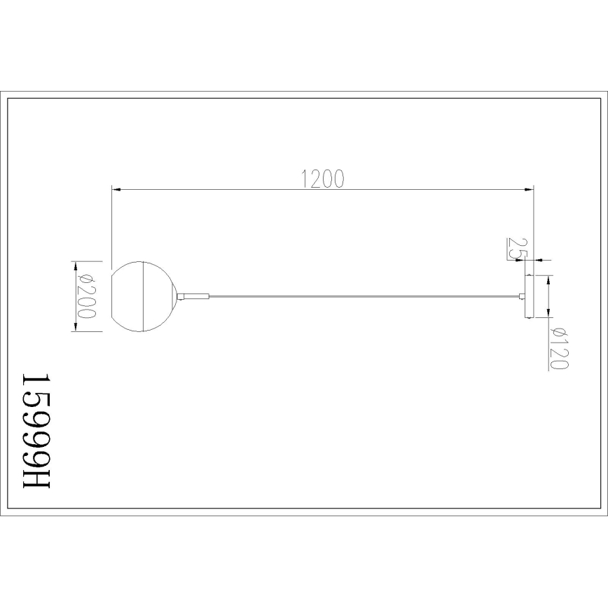 Globo - Полилей на кабел 1xE27/60W/230V Ø 20 см