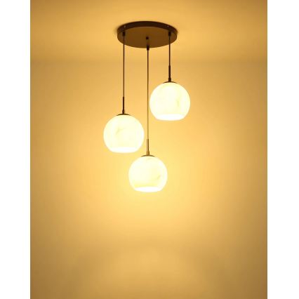 Globo - Полилей на кабел 3xE27/60W/230V Ø 42,5 см