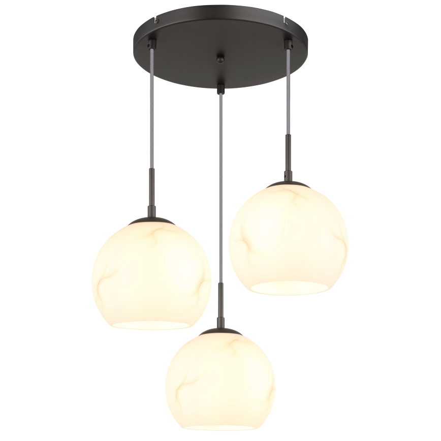 Globo - Полилей на кабел 3xE27/60W/230V Ø 42,5 см