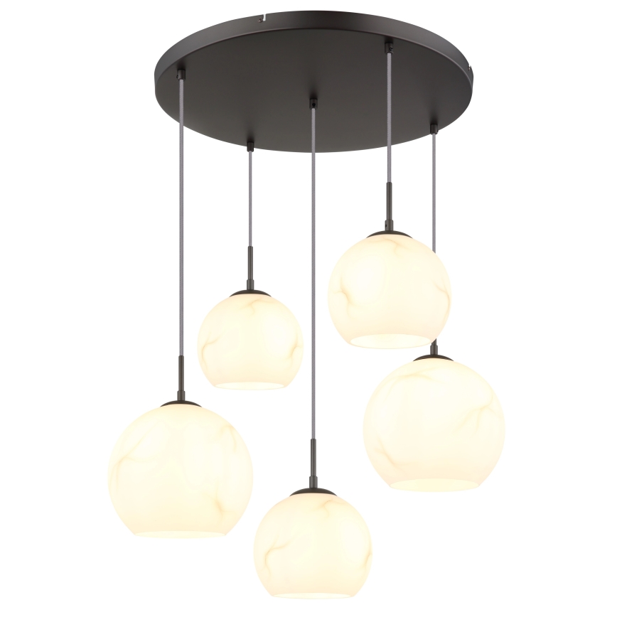 Globo - Полилей на кабел 5xE27/60W/230V диаметър 75 см