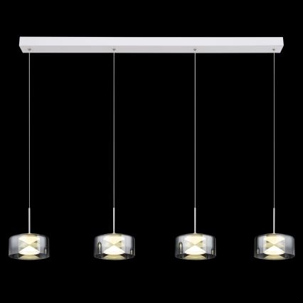Globo - LED полилей на кабел LED/24W/230V бял/димчат