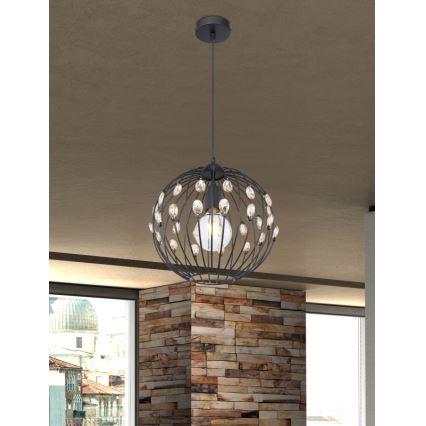 Globo - Пендел на кабел 1xE27/60W/230V диаметър 30 см