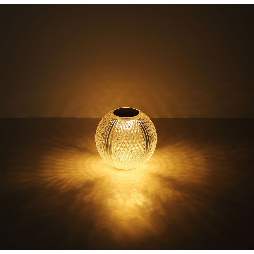 Globo - LED Димируема сензорна настолна лампа LED/2W/5V 1200 mAh USB прозрачен