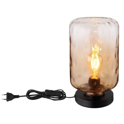 Globo - Настолна лампа 1xE27/60W/230V кафяв