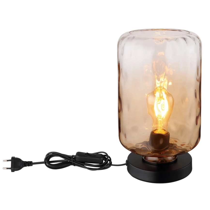 Globo - Настолна лампа 1xE27/60W/230V кафяв