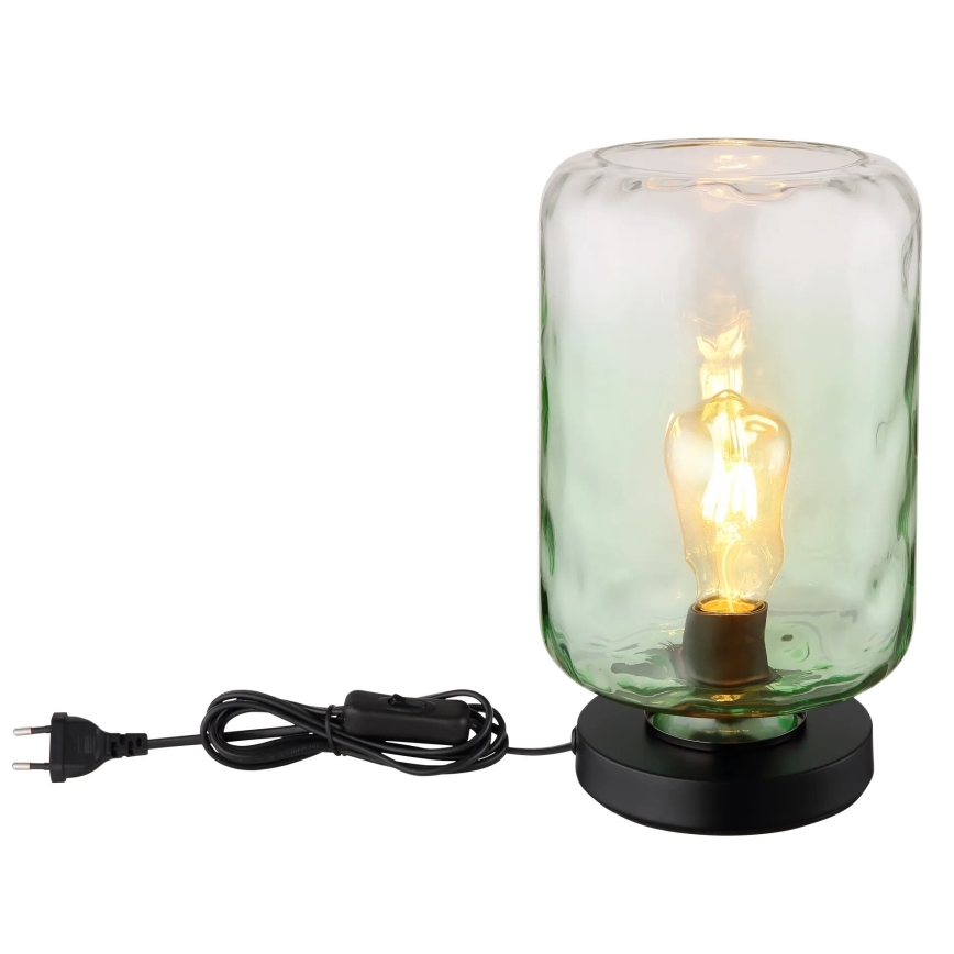 Globo - Настолна лампа 1xE27/60W/230V зелен