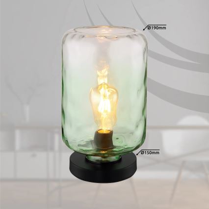 Globo - Настолна лампа 1xE27/60W/230V зелен