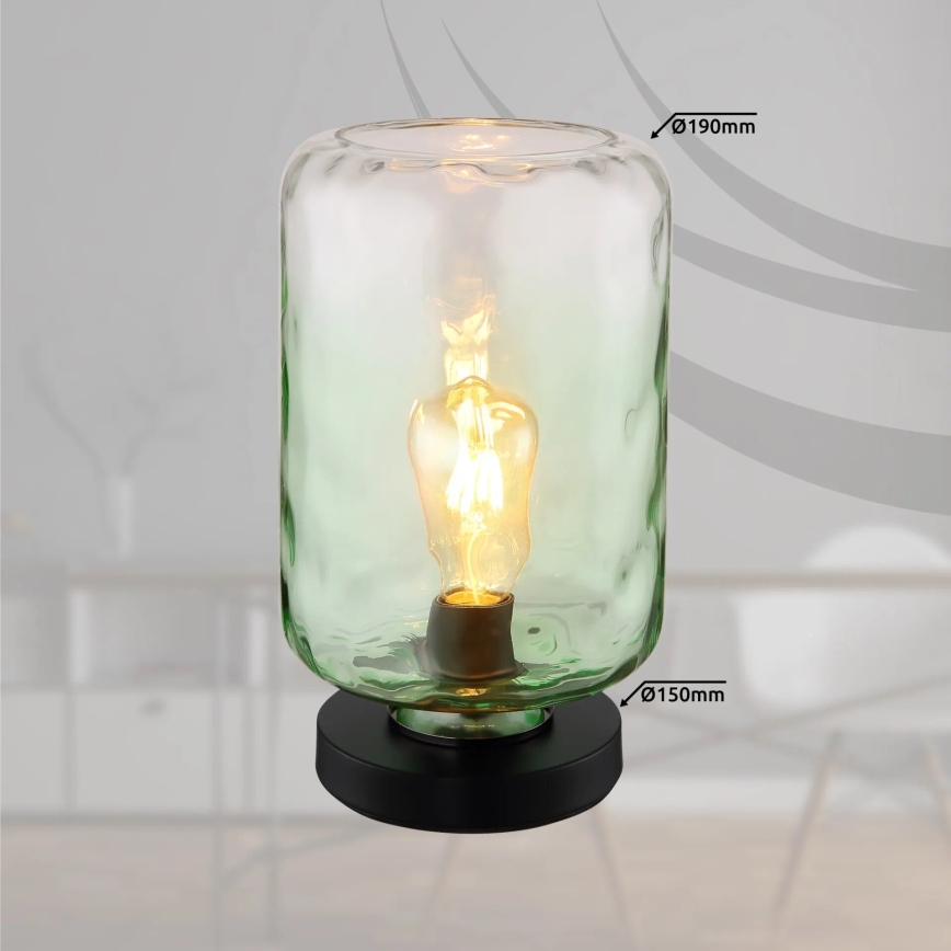 Globo - Настолна лампа 1xE27/60W/230V зелен
